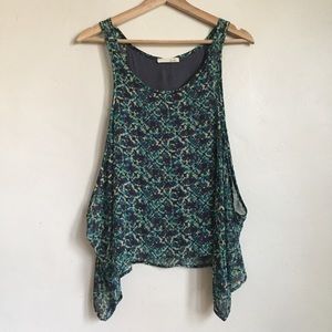 Lush Layered Tank Top Sz S